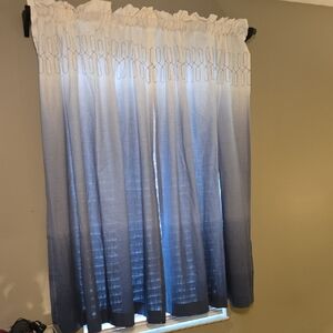 Blue And White Ombre Curtains